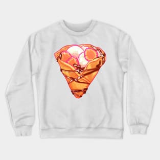 Vanilla Chocolate Crepe with strawberries! Crewneck Sweatshirt